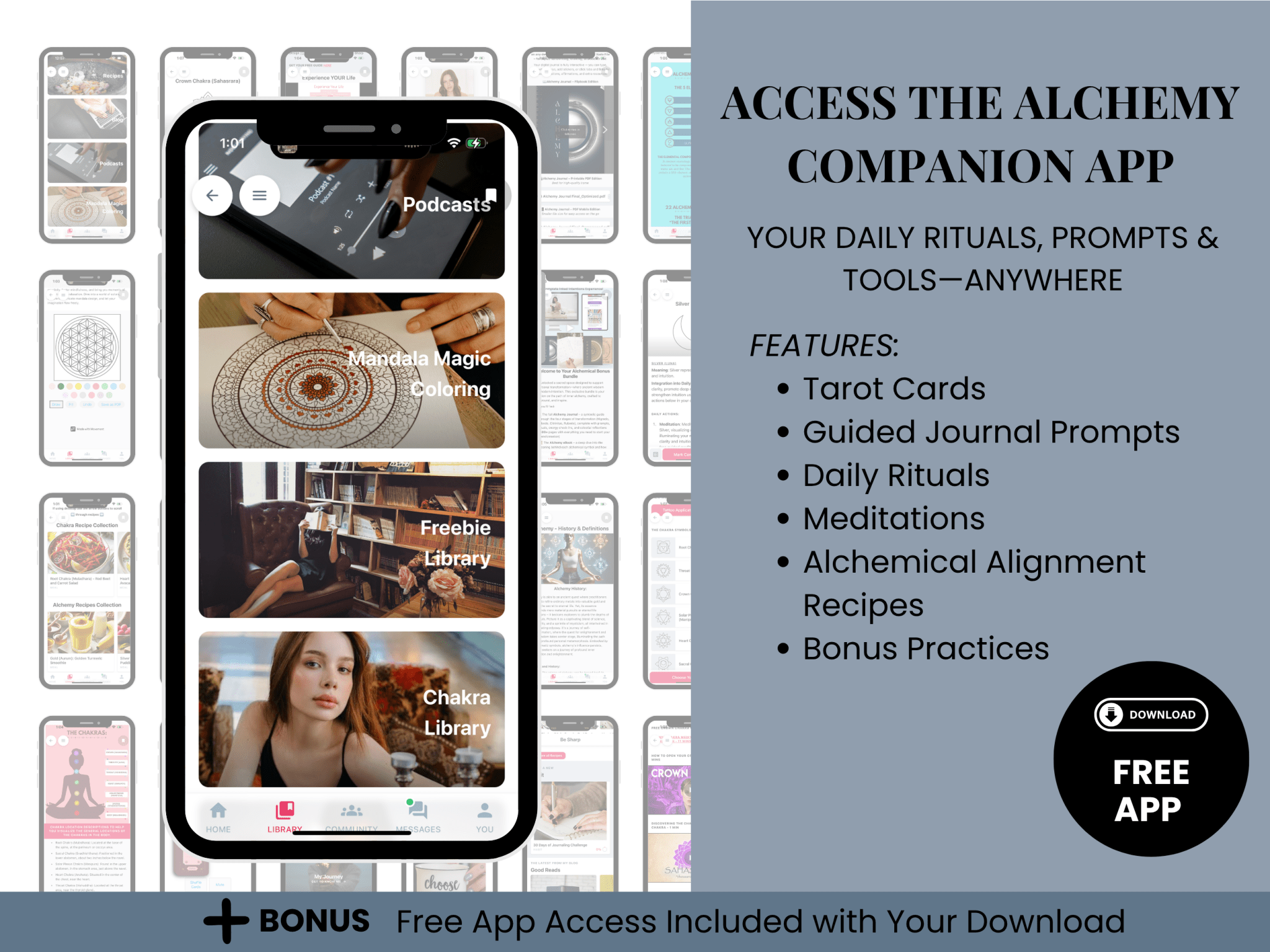 Alchemy Digital Pack – Journal, eGuide & App Access from Be Sharp – Spiritual Apparel & Wellness Goods