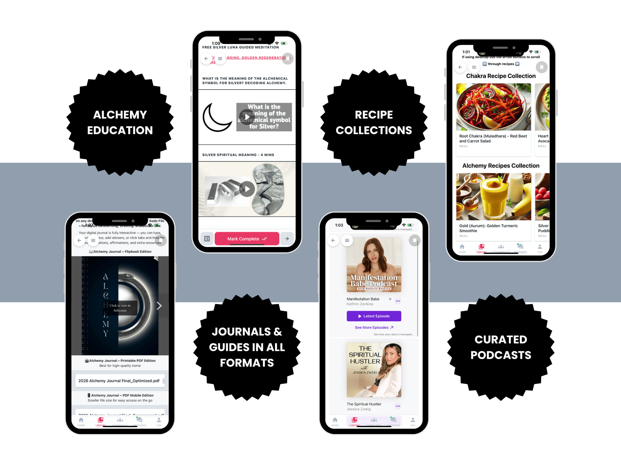 Alchemy Digital Pack – Journal, eGuide & App Access from Be Sharp – Spiritual Apparel & Wellness Goods