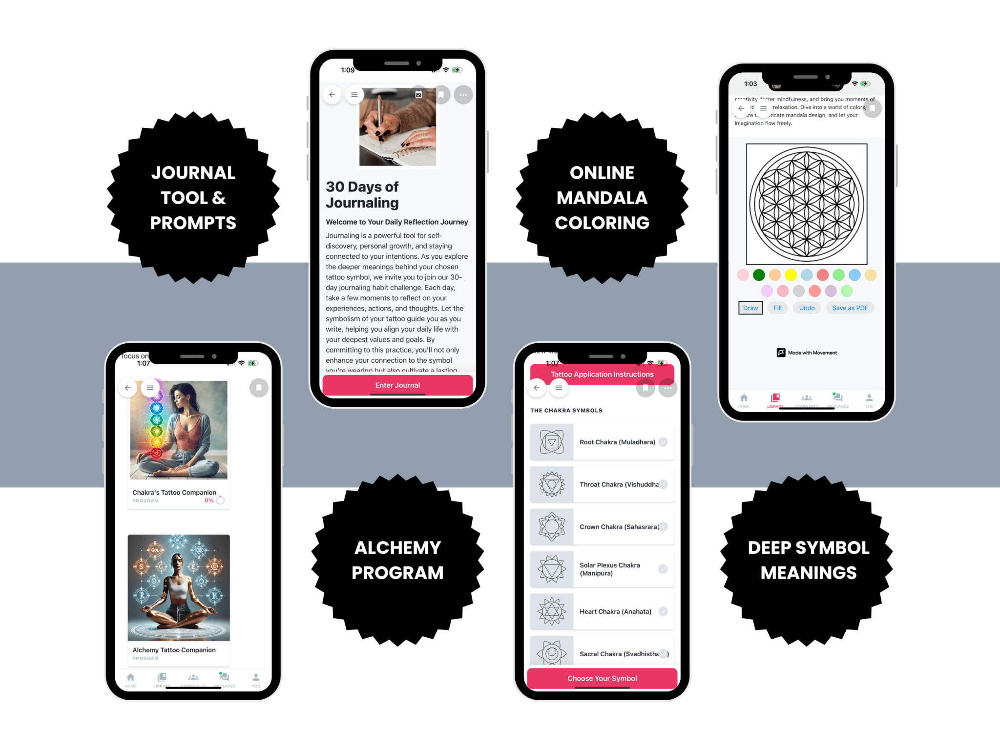 Alchemy Digital Pack – Journal, eGuide & App Access from Be Sharp – Spiritual Apparel & Wellness Goods