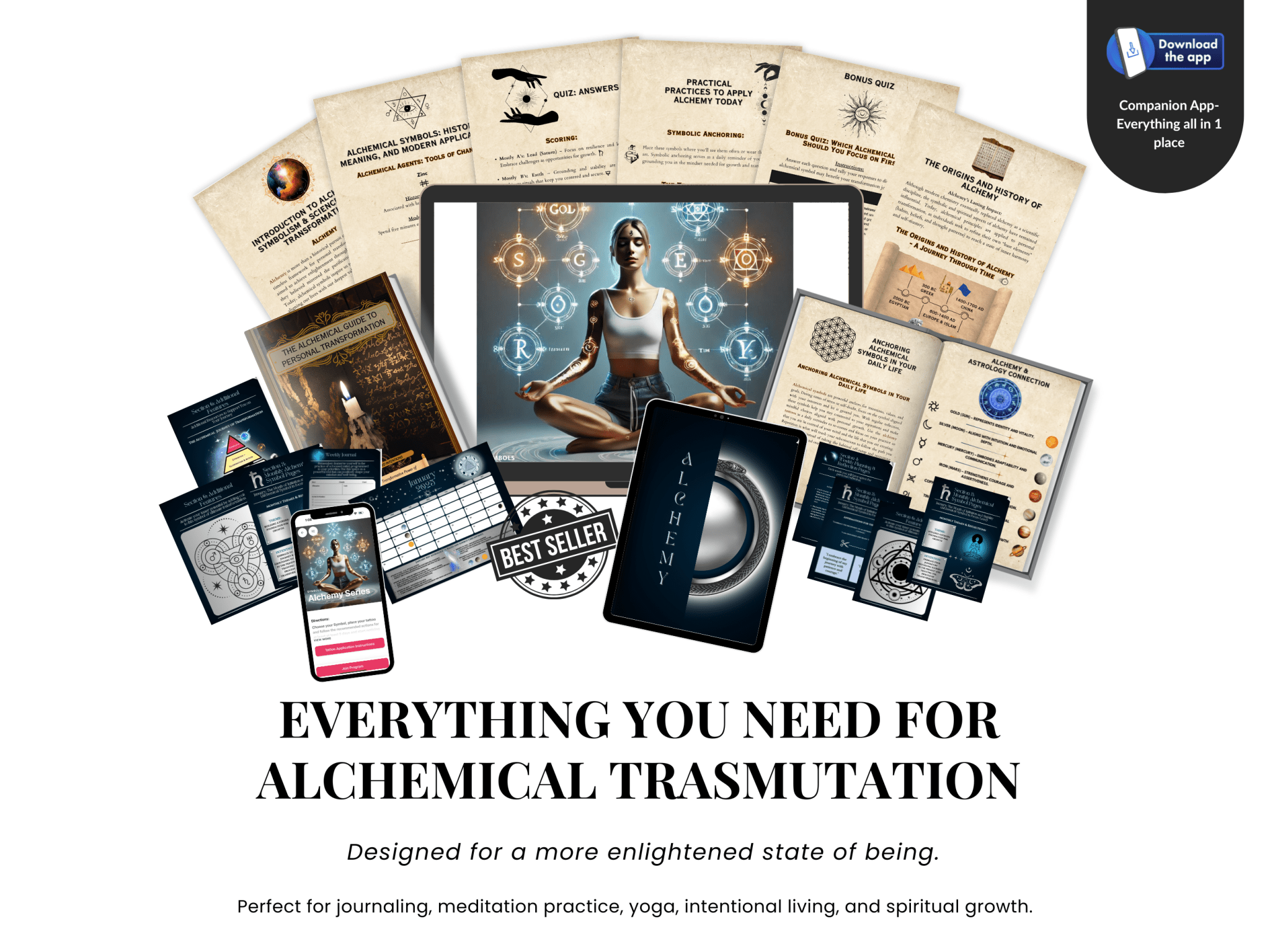 Alchemy Digital Pack – Journal, eGuide & App Access from Be Sharp – Spiritual Apparel & Wellness Goods