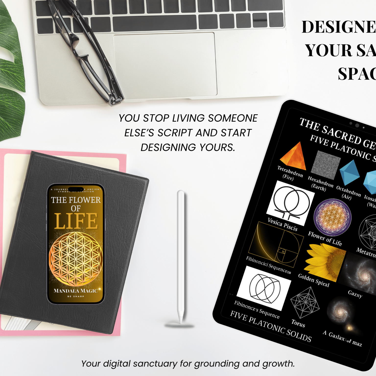 Flower of Life eGuide + Mandala Magic Coloring Book (Digital Add - On) from Be Sharp – Spiritual Apparel & Wellness Goods