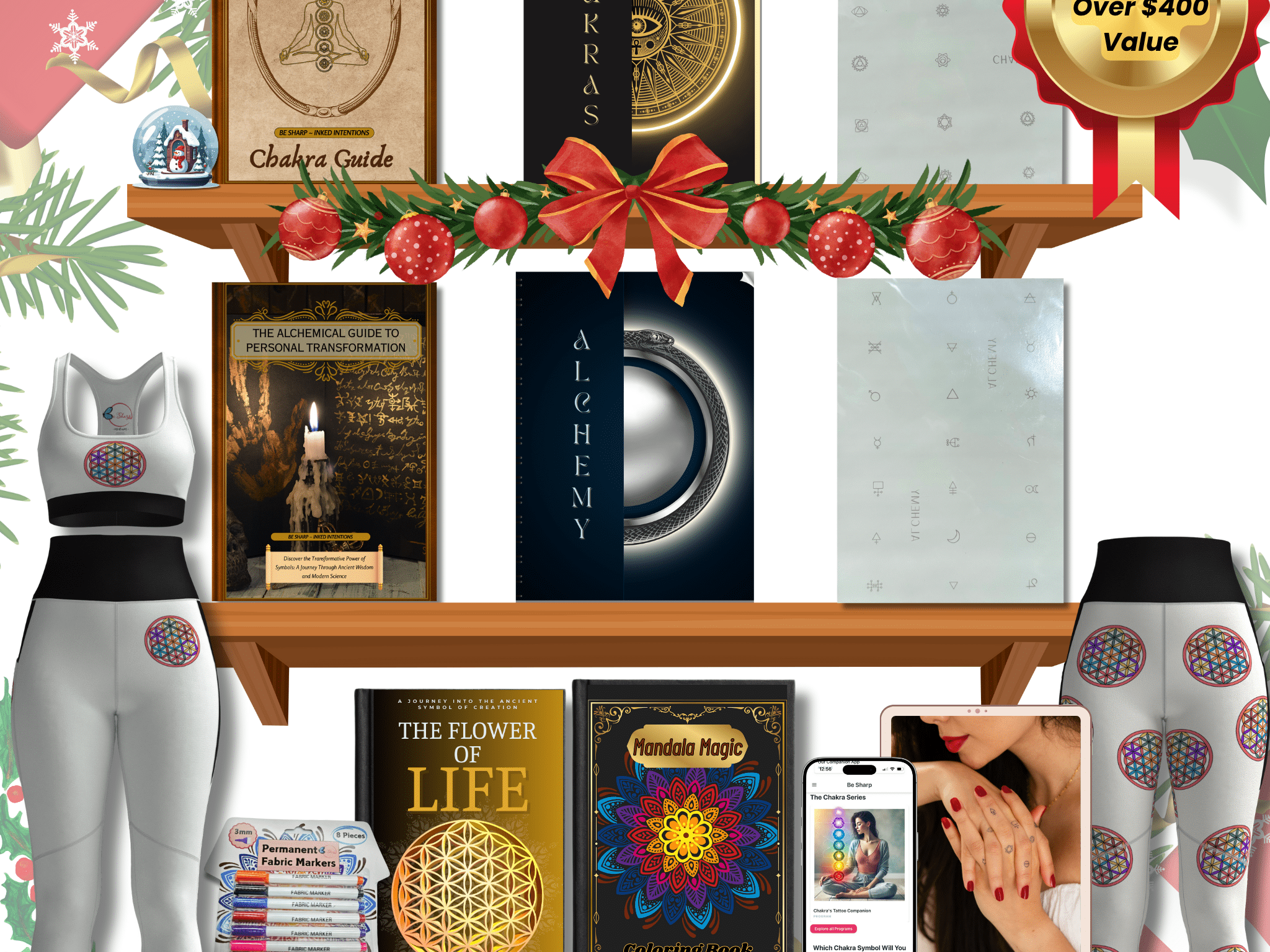 Full Intentional Living Box from Be Sharp – Spiritual Apparel & Wellness Goods