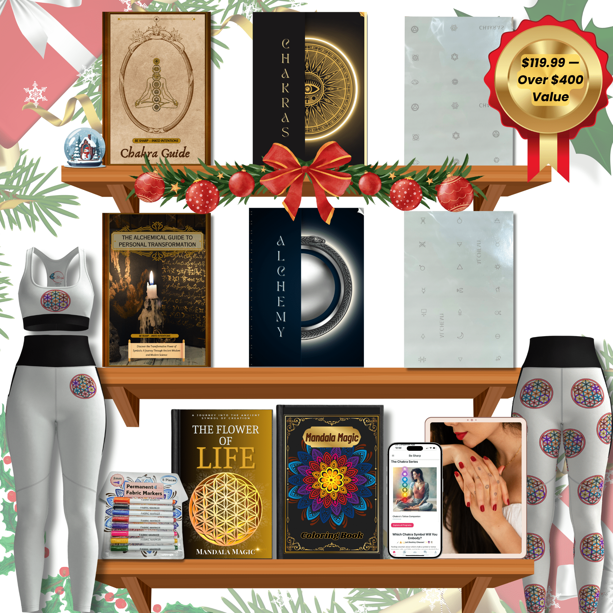 Full Intentional Living Box from Be Sharp – Spiritual Apparel & Wellness Goods