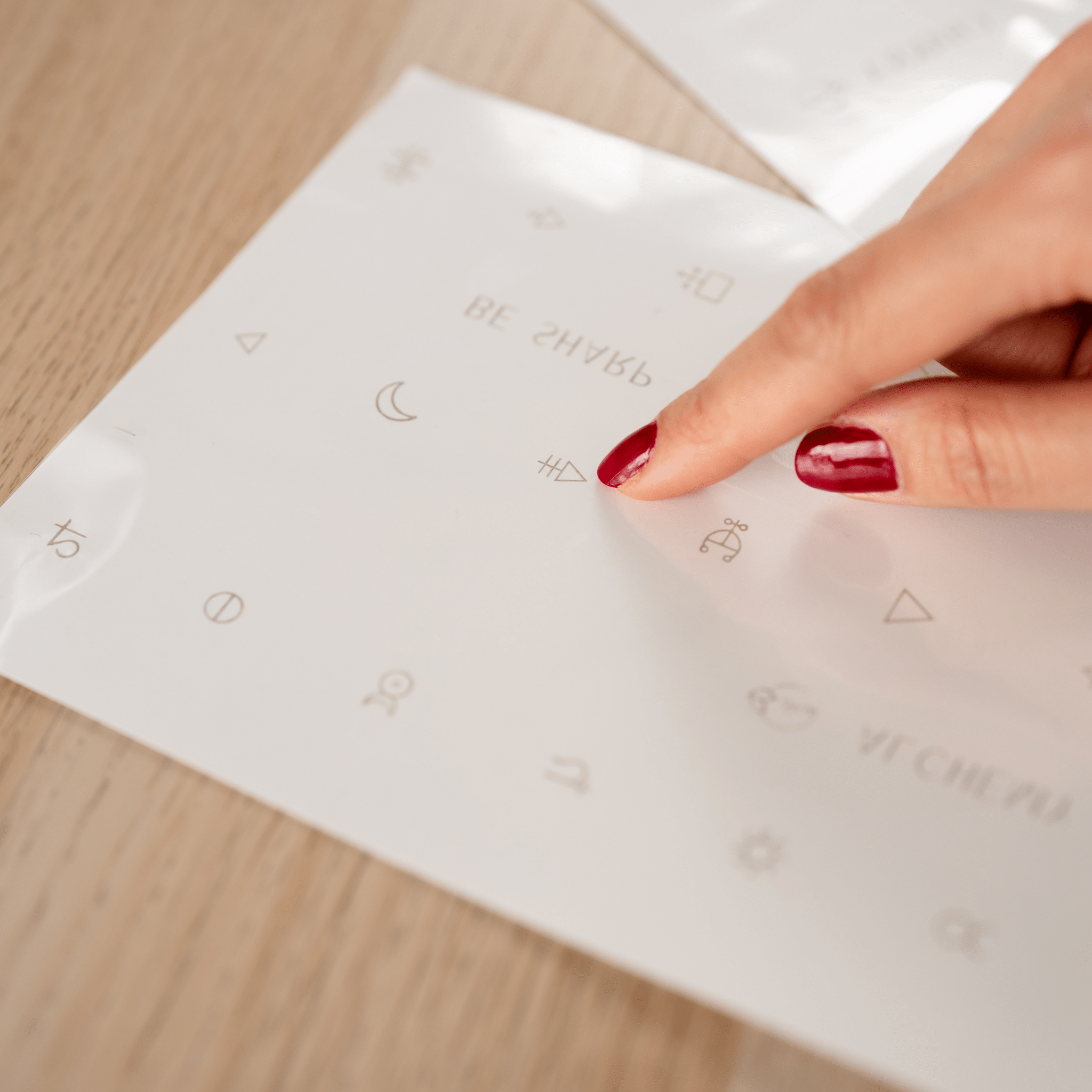 Be Sharp Alchemy Collection – symbolic vegan tattoos for inner alchemy and awareness