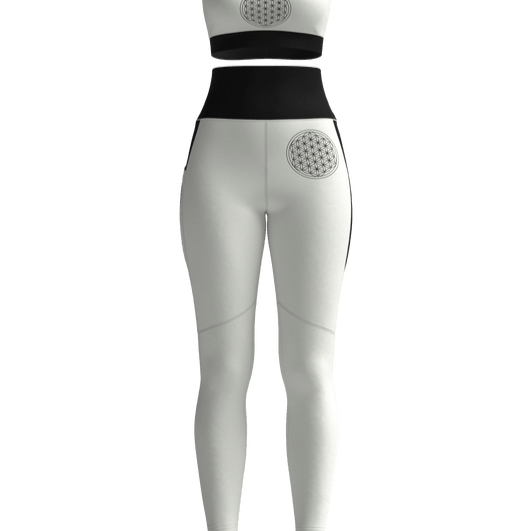 Be Sharp Mandala Yoga Leggings – minimalist sacred geometry design