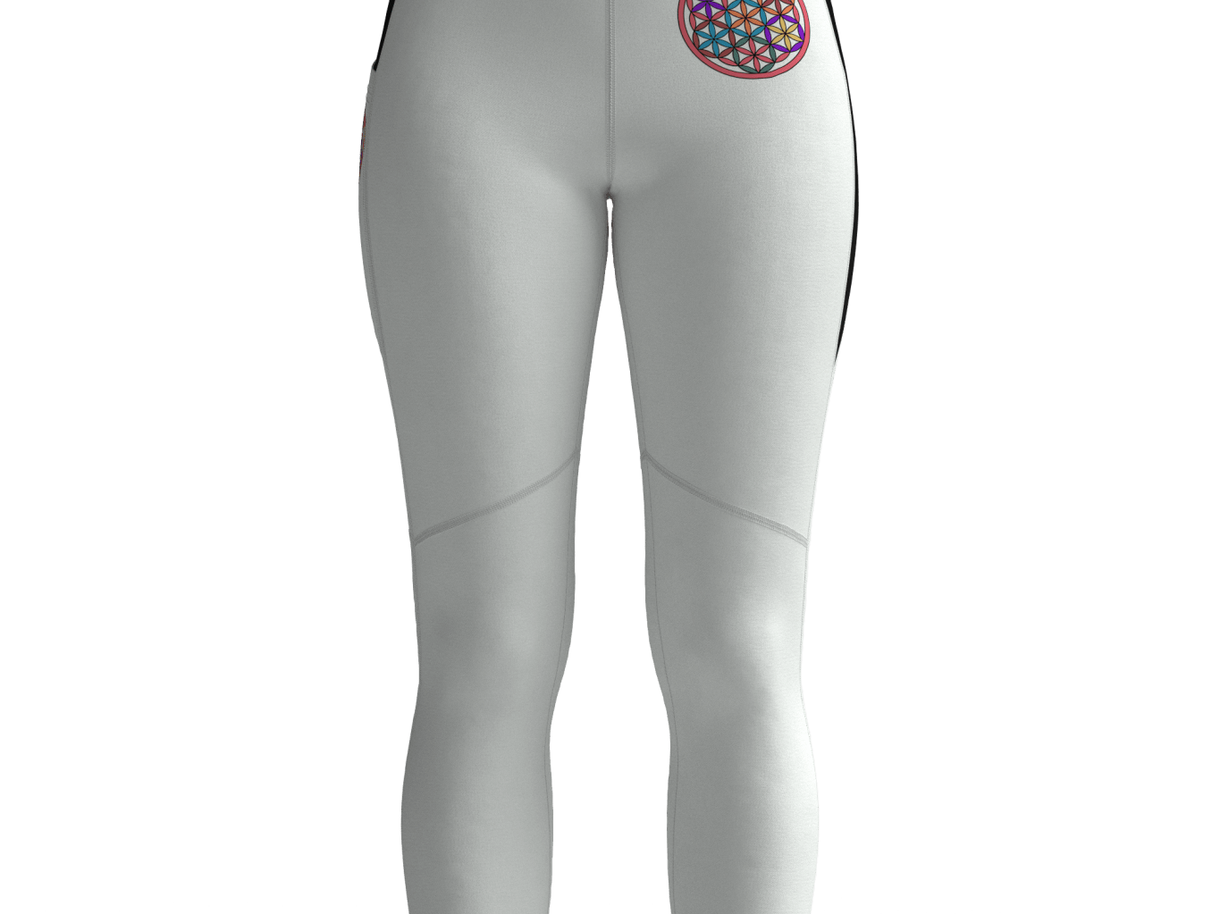 Flower of Life inspired Mandala Yoga Leggings – balance comfort and creativity