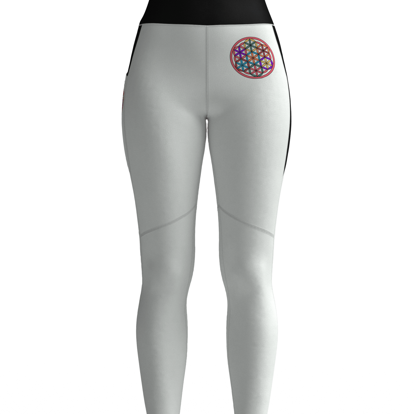 Flower of Life inspired Mandala Yoga Leggings – balance comfort and creativity