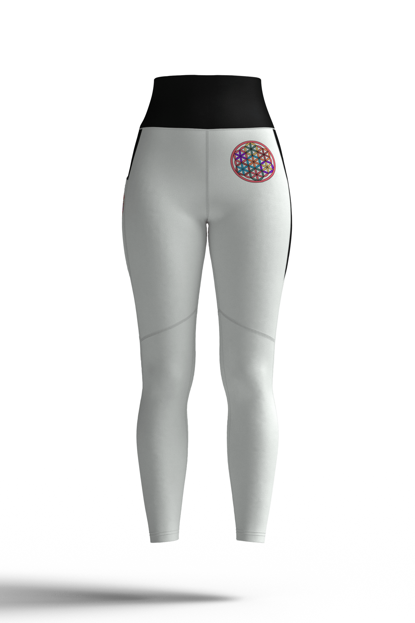 Flower of Life inspired Mandala Yoga Leggings – balance comfort and creativity