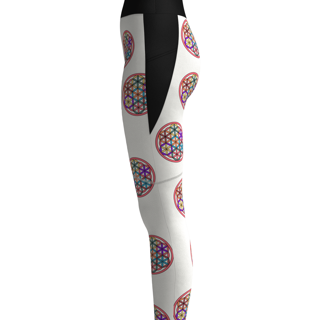 Flower of Life Mandala Leggings – creative activewear for balance and expression