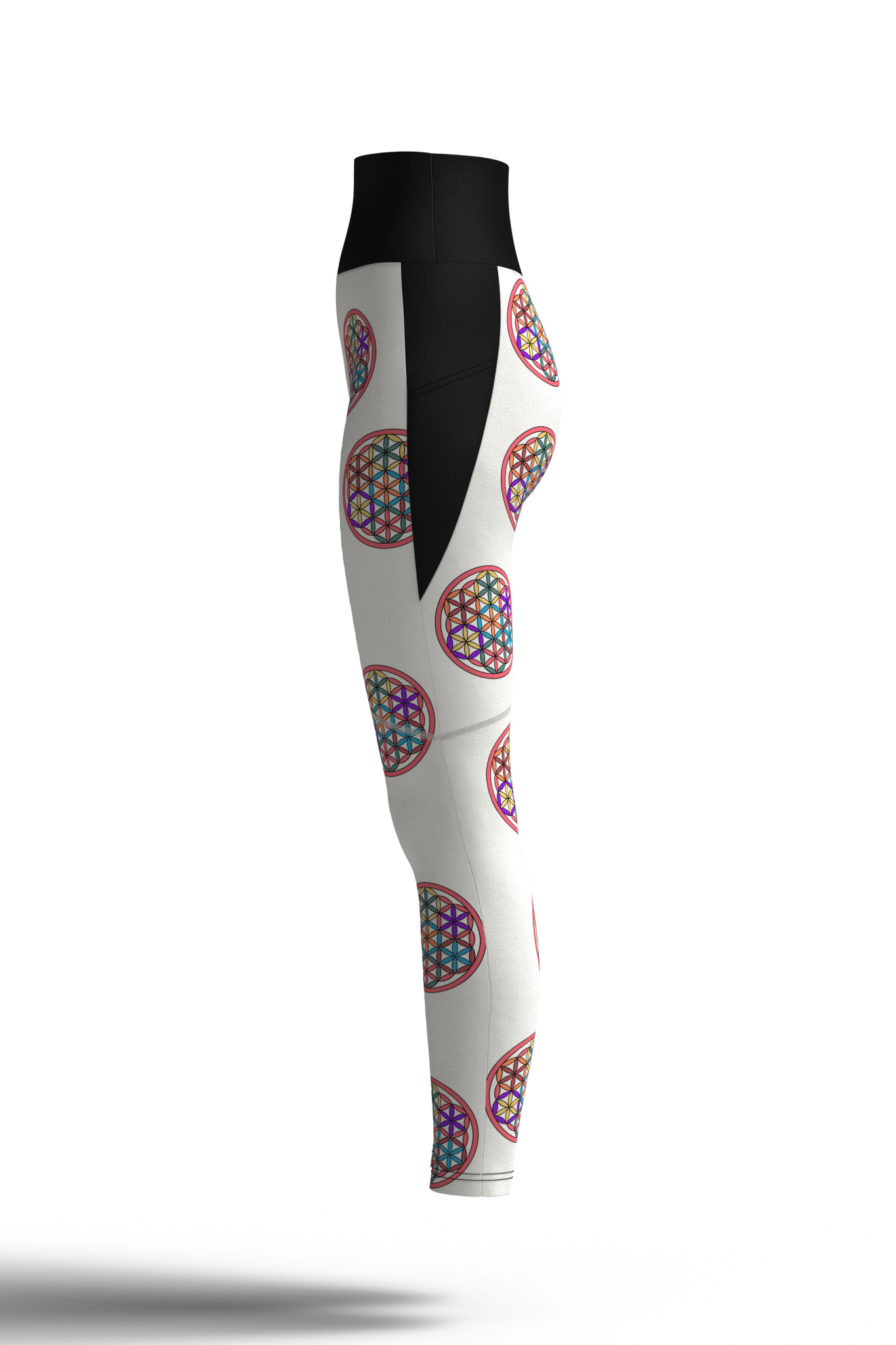 Flower of Life Mandala Leggings – creative activewear for balance and expression