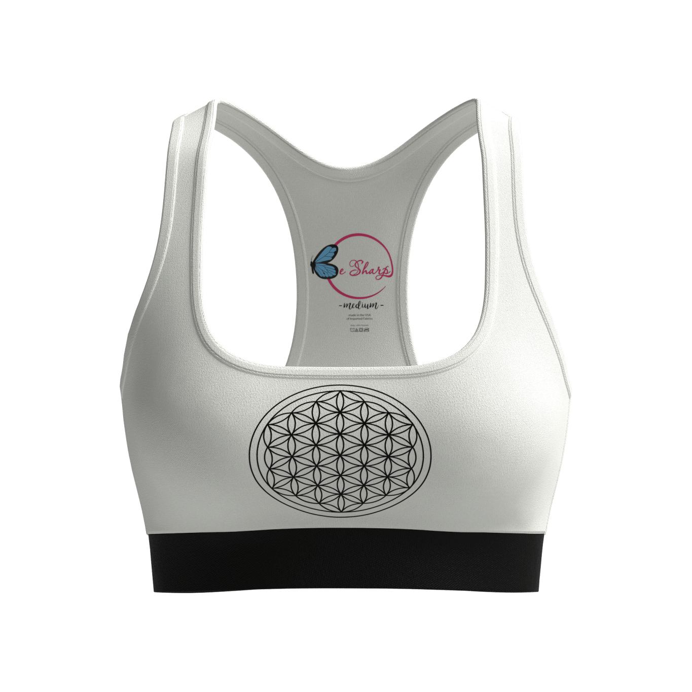 Mandala Magic activewear bundle – sports bra, leggings, and fabric markers for mindful creativity