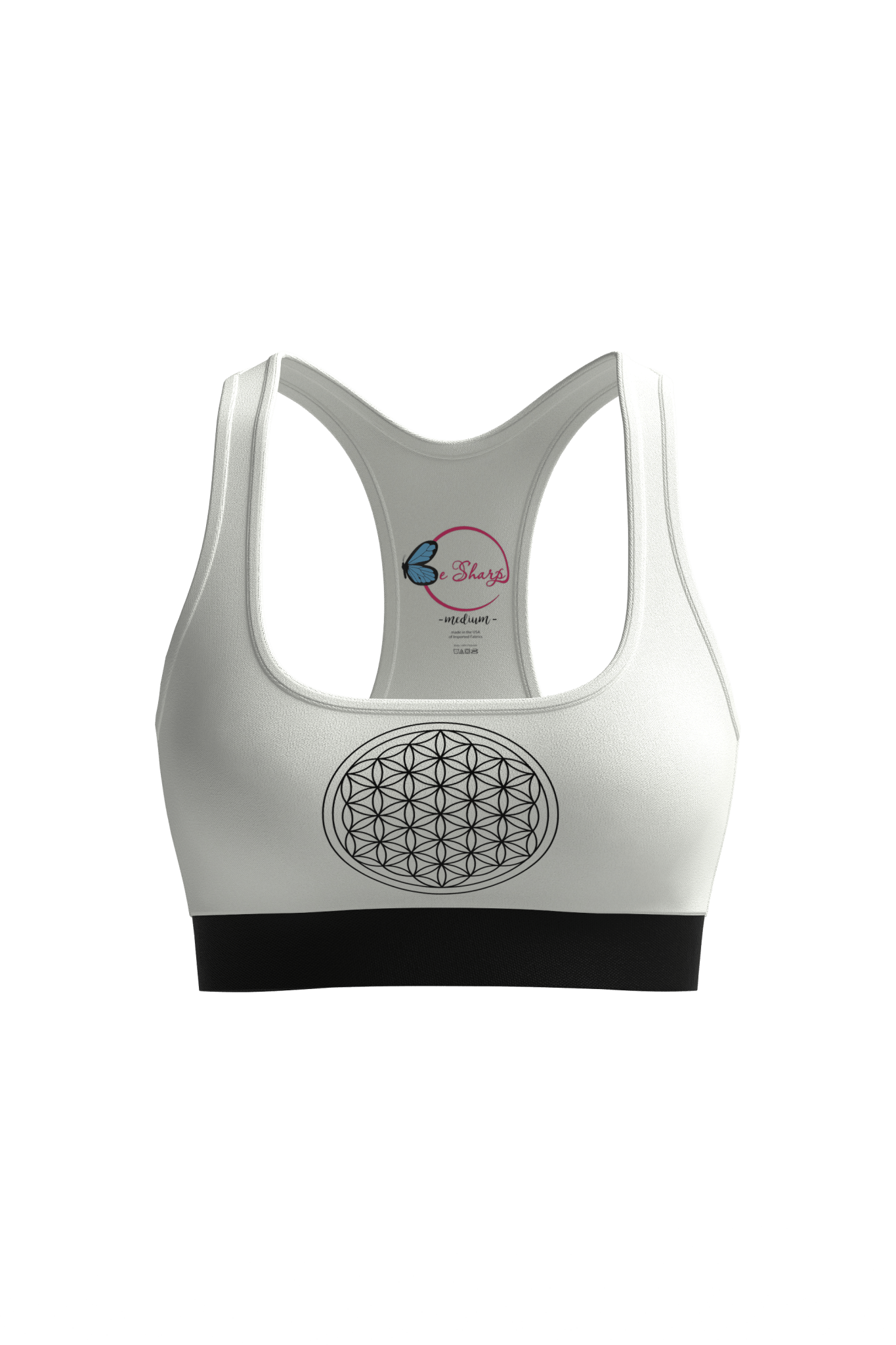 Mandala Magic activewear bundle – sports bra, leggings, and fabric markers for mindful creativity