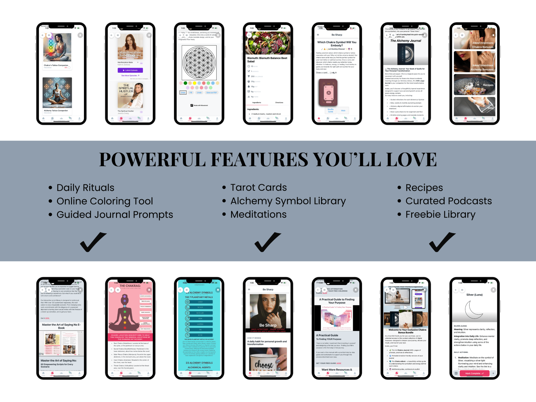 Alchemy Digital Pack – Journal, eGuide & App Access from Be Sharp – Spiritual Apparel & Wellness Goods