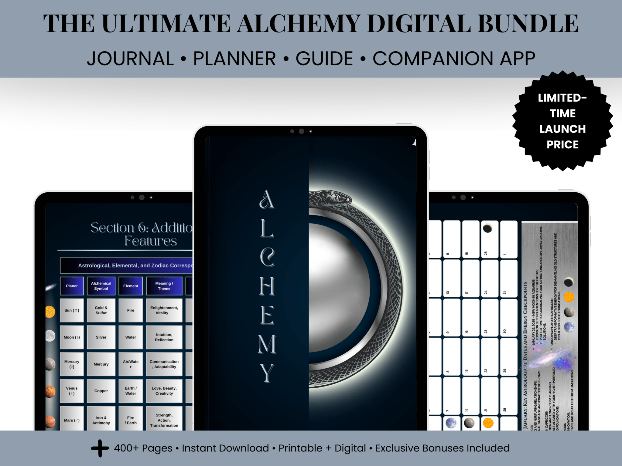 Alchemy Digital Pack – Journal, eGuide & App Access from Be Sharp – Spiritual Apparel & Wellness Goods