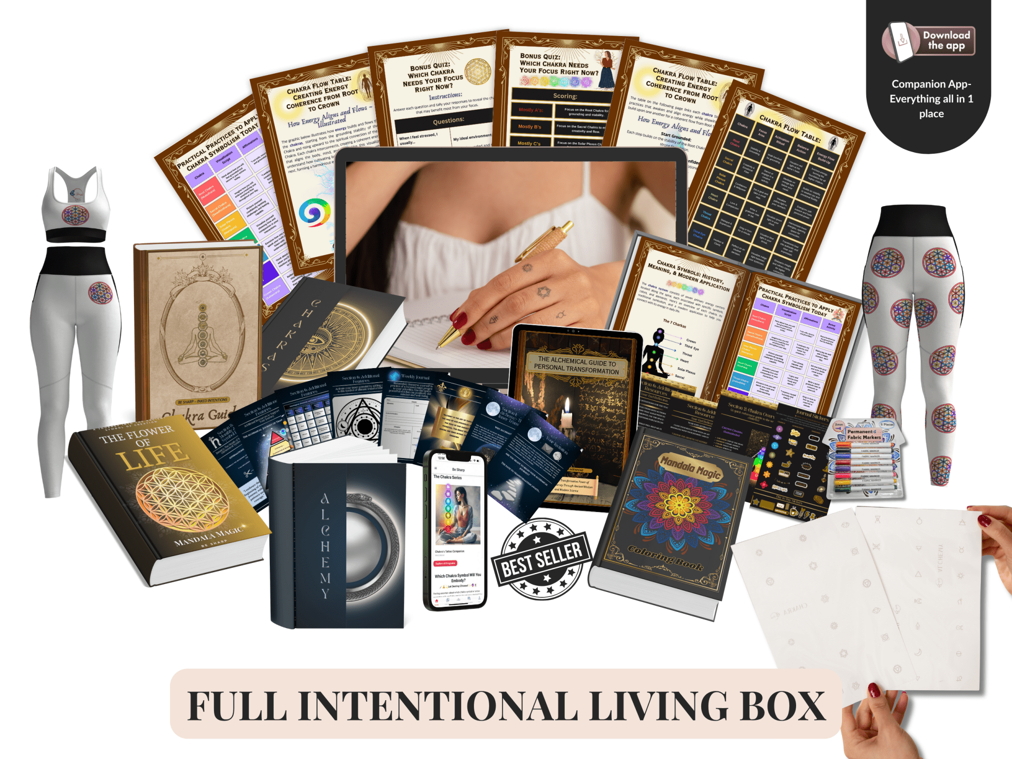 Full Intentional Living Box from Be Sharp – Spiritual Apparel & Wellness Goods