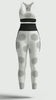 Uncolored Magic Mandala Bra & All-Over Leggings with Flower of Life Mandala