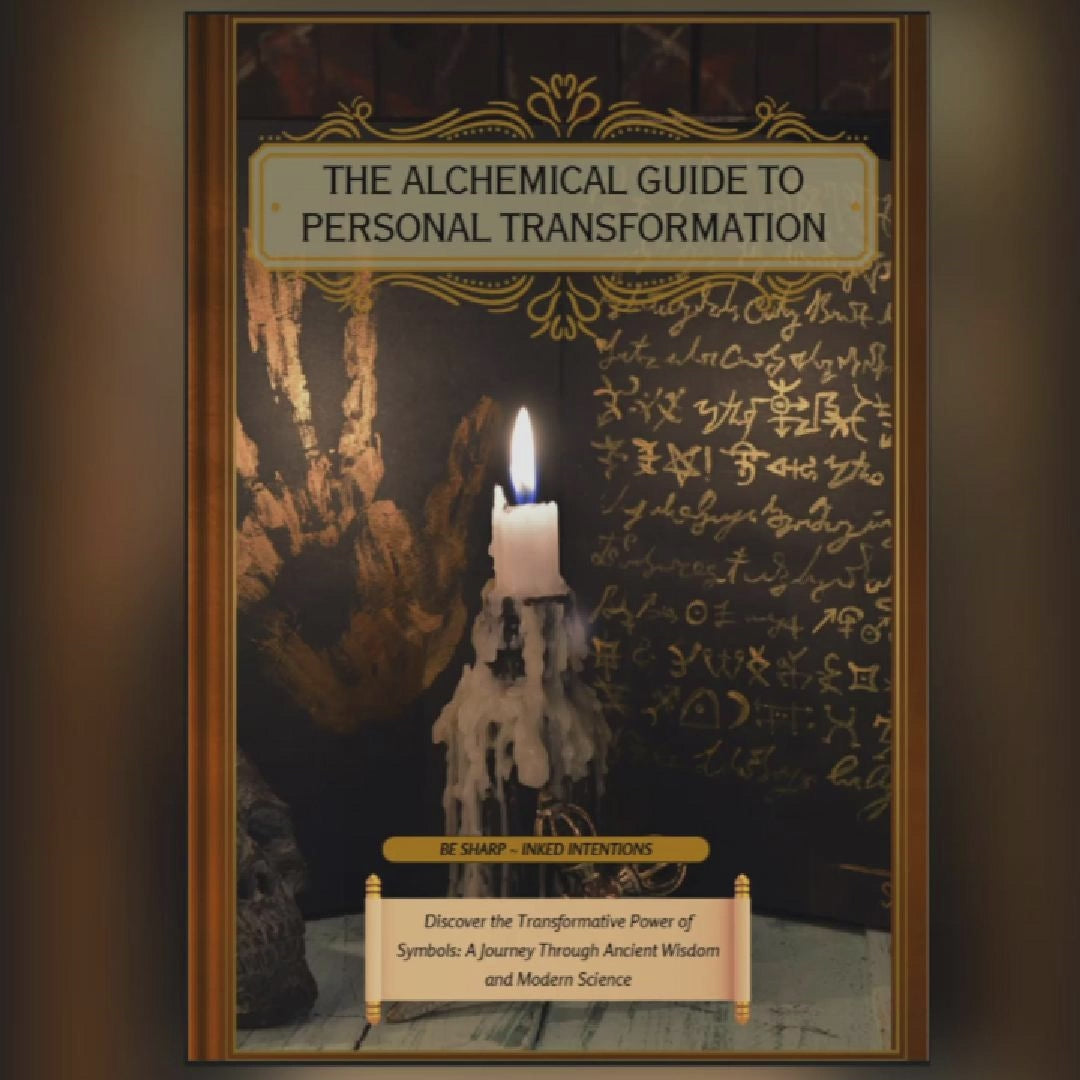 Video preview of the Alchemy eGuide showcasing symbolic illustrations, journal prompts, and insights on personal transformation through modern alchemical principles.